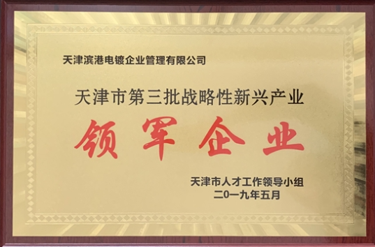 天津市第三批战略性新兴产业领军企业